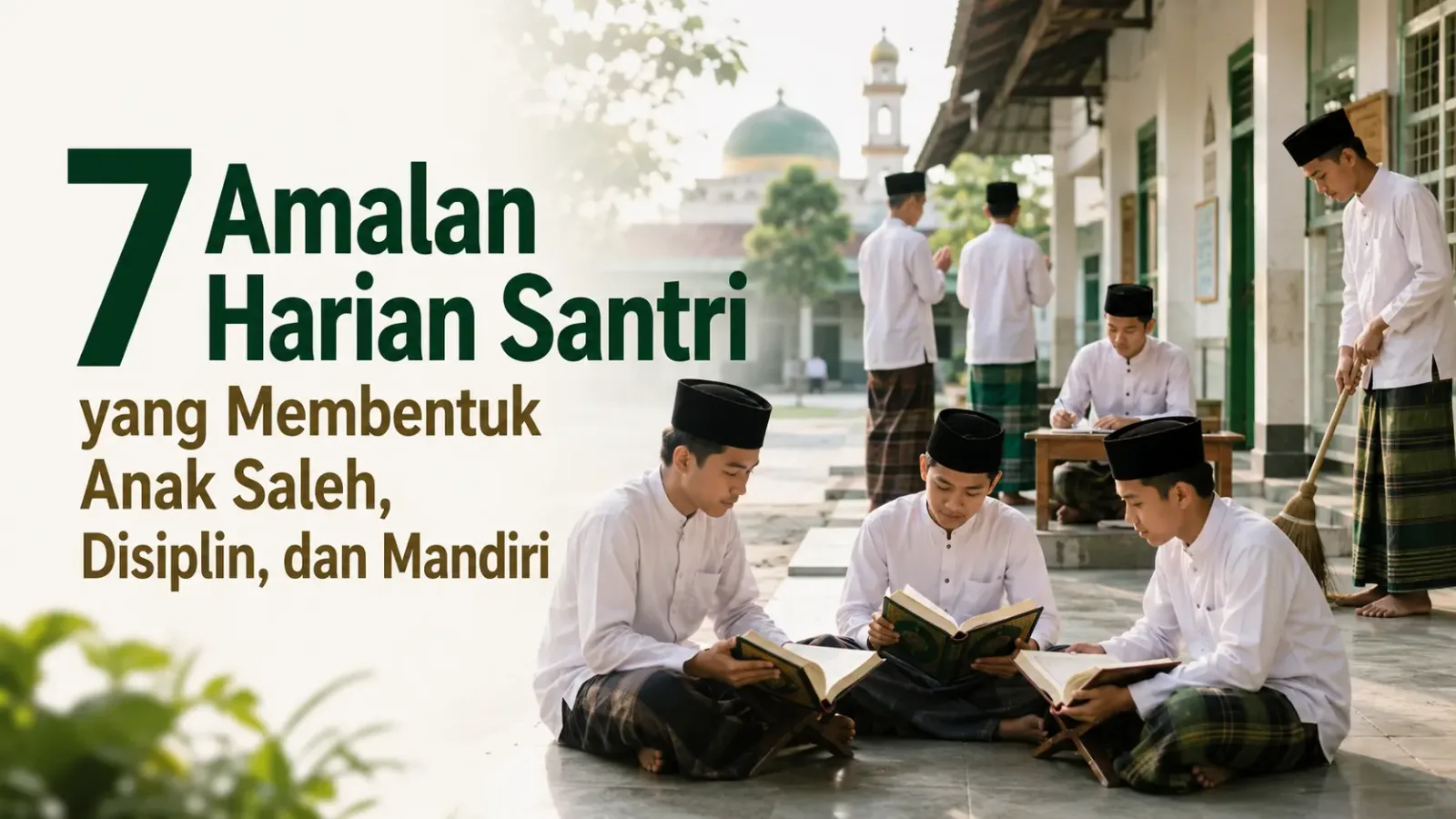 Kegiatan amalan harian santri Pondok Pesantren Sirajul Huda